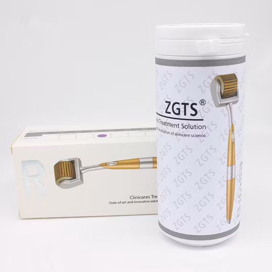 Rolo de beleza facial titânio 192 agulhas Dermaroller Microneedle Derma Roller